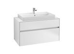 Villeroy & Boch Collaro Waschtischunterschrank C02000MS 100x54,8x50cm, Waschtisch mittig, White Matt