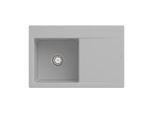 Villeroy und Boch Subway Style 45 Flat Einbauspüle 334800SM Spülbecken links, steam CeramicPlus, 78 x 51 cm