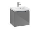 Villeroy & Boch Subway 2.0 Waschtisch-Unterschrank A68410FP 44x42x35,2cm, 1 Auszug, Griff chrom, glossy grey