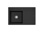 Villeroy und Boch Subway Style 45 Flat Einbauspüle 334800J0 Spülbecken links, chromite CeramicPlus, 78 x 51 cm