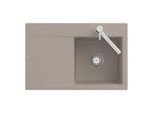 Villeroy und Boch Subway Style 45 Einbauspüle 334702SL rechts, mit Ablaufgarnitur, Excenterbetätigung, stone CeramicPlus, 78 x 51 cm