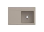 Villeroy und Boch Subway Style 45 Einbauspüle 334700AM Spülbecken rechts, almond CeramicPlus, 78 x 51 cm