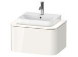Duravit Happy D.2 Waschtisch-Unterschrank HP494002222 35,4 x 65 x 48 cm, 1 Auszug, für Konsole, weiß hochglanz
