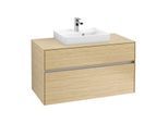Villeroy & Boch Collaro Waschtischunterschrank C01600VJ 100x54,8x50cm, Waschtisch mittig, Nordic Oak
