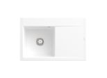 Villeroy und Boch Subway Style 45 Flat Einbauspüle 334800KG Spülbecken links, snow white CeramicPlus, 78 x 51 cm