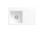 Villeroy und Boch Subway Style 45 Flat Einbauspüle 334800R1 Spülbecken links, weiß alpin CeramicPlus, 78 x 51 cm