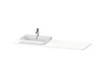 Duravit Happy D.2 Waschtisch-Konsole HP031HL3636 160 x 55 cm, mit 1 Ausschnitt, Links, weiß seidenmatt