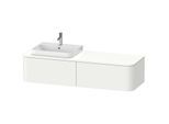 Duravit Happy D.2 Plus Waschtisch-Unterschrank HP4944L3636 160x55cm, 2 Auszüge, für Aufsatzbecken, Becken links, weiß seidenmatt