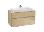 Villeroy & Boch Collaro Waschtischunterschrank C02000VJ 100x54,8x50cm, Waschtisch mittig, Nordic Oak