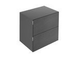 Keuco Edition 11 Art Sideboard 32542820800 80x70x49cm, 2 Frontauszüge, Lack seidenmatt, Keramik, smoke, basalt