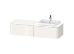 Duravit Happy D.2 Waschtisch-Unterschrank HP4944R2222 35,4 x 160 x 55 cm, 2 Auszüge, für Aufsatzbecken, rechts, weiß hochglanz