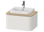 Duravit Happy D.2 Plus Waschtisch-Unterschrank HP494003939 65x48cm, für Konsole, 1 Auszug, nordic weiß seidenmatt