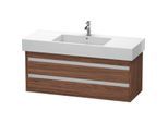Duravit Ketho Waschtisch-Unterschrank KT664202121 120 x 45,5 cm, nussbaum dunkel, 2 Schubkästen, wandhängend