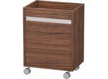 Duravit Ketho Rollcontainer KT2530R2121 50x36x67cm, Tür rechts, nussbaum dunkel
