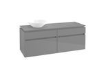 Villeroy & Boch Legato Waschtischunterschrank B61400FP 140x55x50cm, Glossy Grey