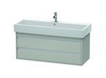 Duravit Ketho Waschtisch-Unterschrank KT663900707 115 x 44 cm, betongrau matt, 2 Schubkästen, wandhängend