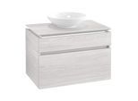Villeroy & Boch Legato Waschtischunterschrank B602L0E8 80x55x50cm, mit LED-Beleuchtung, White Wood