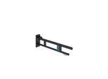 Hewi System 900 Mobiler Stützklappgriff 900.50.41060DC Ausladung 700 mm, Edelstahl pulverbeschichtet schwarz tiefmatt, links