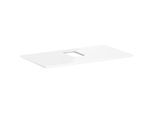 hansgrohe Xelu Q Konsole 54121050 980 x 550 mm, Ausschnitt mittig, Aufsatzwaschtisch mit Hahnloch, weiß hochglanz