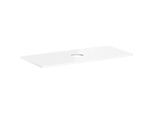 hansgrohe Xelu Q Konsole 54115050 1180 x 550 mm, Ausschnitt mittig, Aufsatzwaschtisch ohne Hahnloch, weiß hochglanz