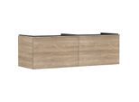 hansgrohe Xelu Q Waschtischunterschrank 54072000 1560x485x550mm, 2 Schubkästen, Eiche Natur, chrom