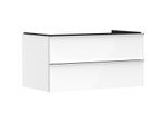 hansgrohe Xelu Q Waschtischunterschrank 54078000 980x485x550mm, 2 Schubkästen, weiß hochglanz, chrom