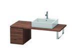Duravit L-Cube Unterschrank LC583002121 32 x 54,7 cm, nussbaum dunkel, für Konsole, 1 Auszug