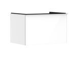 hansgrohe Xelu Q Waschtischunterschrank 54054000 780x485x550mm, mit Schubkasten, weiß hochglanz, chrom