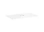 hansgrohe Xelu Q Konsole 54114050 980 x 550 mm, Ausschnitt mittig, Aufsatzwaschtisch ohne Hahnloch, weiß hochglanz