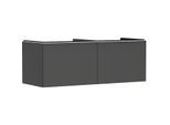 hansgrohe Xelu Q Waschtischunterschrank 54067700 1360x485x550mm, 2 Schubkästen, diamantgrau matt, mattweiß