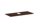 hansgrohe Xelu Q Konsole 54122630 1180 x 550 mm, Ausschnitt mittig, Aufsatzwaschtisch mit Hahnloch, Nussbaum dunkel