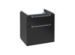 Villeroy & Boch Subway 2.0 Waschtisch-Unterschrank A90900PD 58,7x59x45,4cm, 2 Auszüge, Griff silbermatt, black matt lacquer