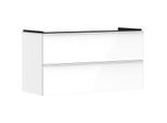 hansgrohe Xelu Q Waschtischunterschrank 54035700 1180x605x475mm, 2 Schubladen, weiß hochglanz, mattweiß