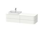 Duravit Happy D.2 Plus Waschtisch-Unterschrank HP4963L3636 160x55cm, für Konsole, 4 Schubkästen, für Möbelwaschtisch, links, weiß seidenmatt