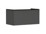 hansgrohe Xelu Q Waschtischunterschrank 54059670 980x485x550mm, mit Schubkasten, diamantgrau matt, mattschwarz