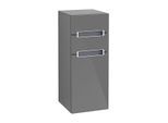 Villeroy und Boch Subway 2.0 Seitenschrank A7131RFP 35,6x85,7cm, rechts, Griff chrom, silbergrau, glossy grey