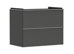 hansgrohe Xelu Q Waschtischunterschrank 54028000 780x605x475mm, 2 Schubladen, diamantgrau matt, chrom