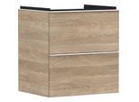 hansgrohe Xelu Q Waschtischunterschrank 54025700 580x605x475mm, 2 Schubladen, Eiche Natur, mattweiß