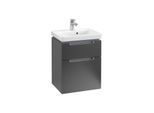 Villeroy & Boch Subway 2.0 Waschtisch-Unterschrank A90710PD 48,5x59x38cm, 2 Auszüge, Griff chrom, black matt lacquer