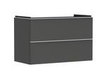 hansgrohe Xelu Q Waschtischunterschrank 54032700 980x605x475mm, 2 Schubladen, diamantgrau matt, mattweiß