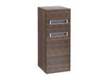 Villeroy und Boch Subway 2.0 Seitenschrank A7130RVH 35,6x85,7cm, rechts, Griff silbermatt, silbergrau, arizona oak
