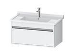 Duravit Ketho Waschtisch-Unterschrank KT666401818 80 x 45,5 cm, weiß matt, 1 Auszug, wandhängend