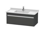 Duravit Ketho Waschtisch-Unterschrank KT666504949 100 x 45,5 cm, graphit matt, 1 Auszug, wandhängend