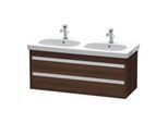 Duravit Ketho Waschtisch-Unterschrank KT664905353 115 x 45,5 cm, kastanie dunkel, 2 Schubkästen, wandhängend