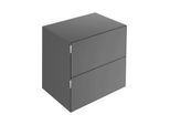 Keuco Edition 11 Art Sideboard 32542340801 80x70x49cm, 2 Frontauszüge, Innenbeleuchtung, Lack seidenmatt, Glas satiniert, smoke