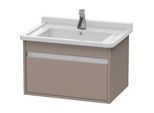 Duravit Ketho Waschtisch-Unterschrank KT666304343 65 x 45,5 cm, basalt matt, 1 Auszug, wandhängend