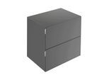 Keuco Edition 11 Art Sideboard 32542870801 80x70x49cm, 2 Frontauszüge, Innenbeleuchtung, Glas satiniert, smoke
