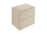 Keuco Edition 11 Art Sideboard 32542810801 80x70x49cm, 2 Frontauszüge, Innenbeleuchtung, Lack seidenmatt, Keramik, sand, sahara