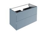 Keuco Edition 11 Art Waschtischunterschrank 32512531200 120x70x49cm, 2 Frontauszüge, Lack seidenmatt, blue satin