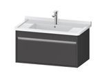 Duravit Ketho Waschtisch-Unterschrank KT666404949 80 x 45,5 cm, graphit matt, 1 Auszug, wandhängend